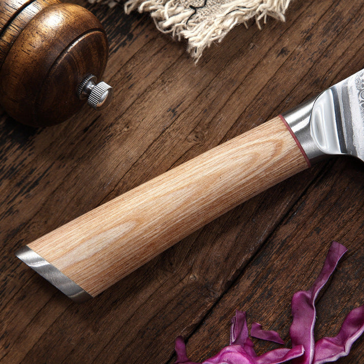shāpu シャープ  Japanese Damascus Steel Kitchen Knives Set
